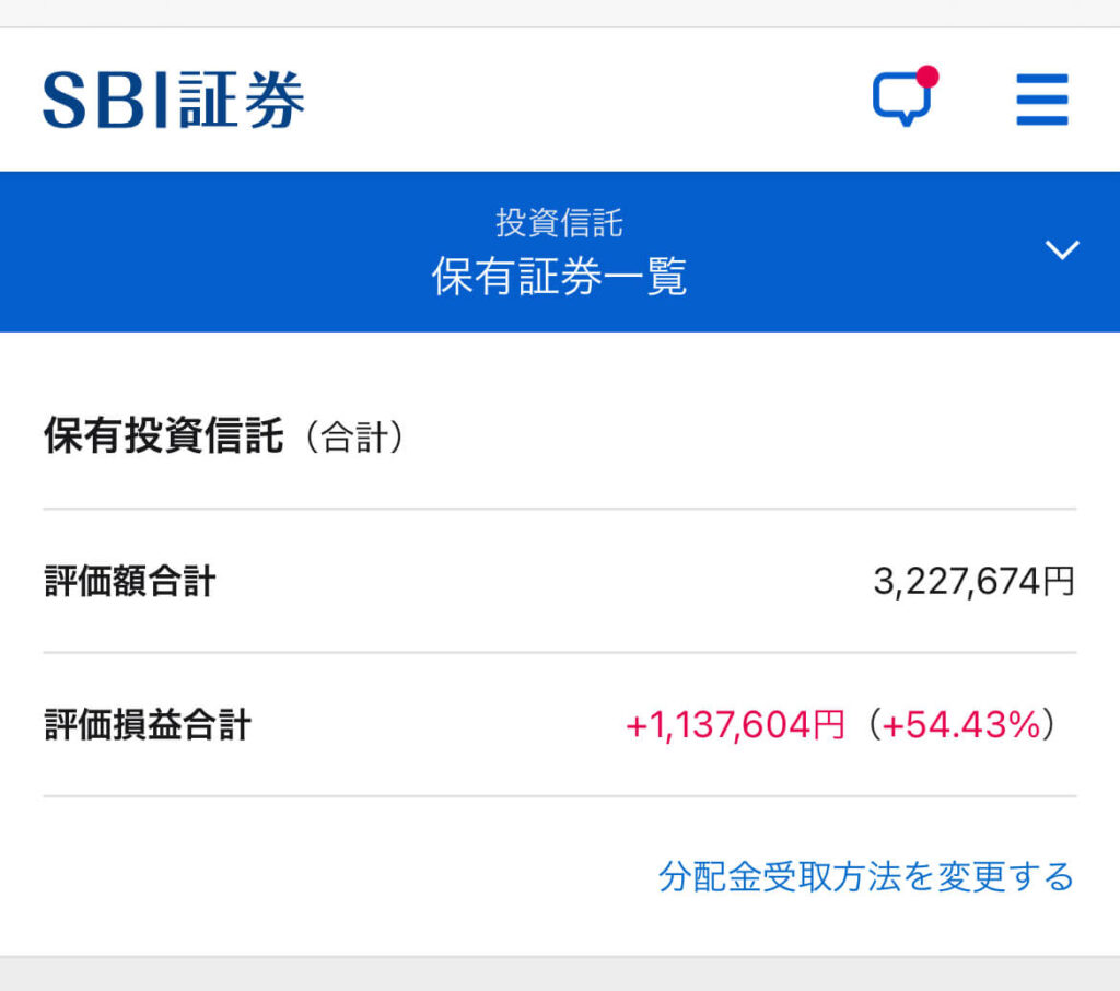 NISA口座(SBI証券)